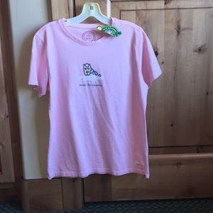 Life is Good Pink T-shirt